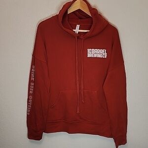 10 Barrel Brewing Drink Beer Outside Unisex Burnt Orange Hoodie Bend Oregon
